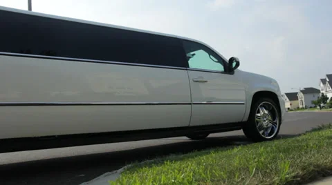 Stretch Limo Stock Footage 32420065