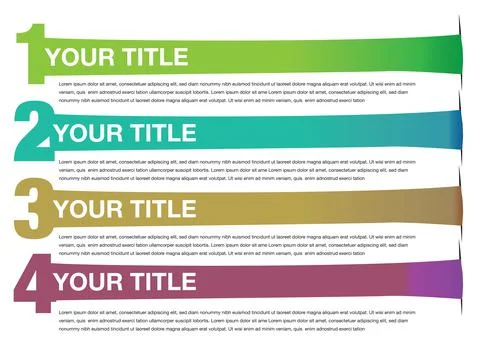 Stretched Banners Vector Background Design Stock Illustration