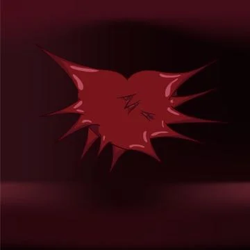 Stretched heart Stock Illustration