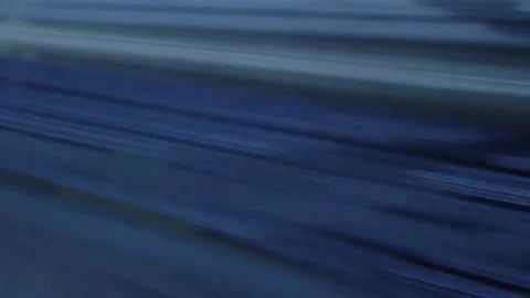 Stretched Threads. Dyeing And Drying Of Threads. Fabricating Cloth. Macro Stock Footage 263216713
