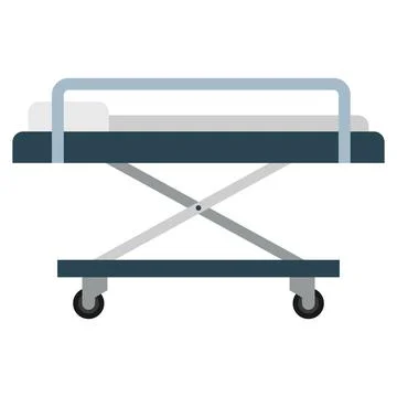 Stretcher flat clipart vector illustration 스톡 일러스트