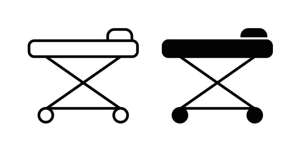 Stretcher icon design. Simple Vector illustrations.. イラスト素材