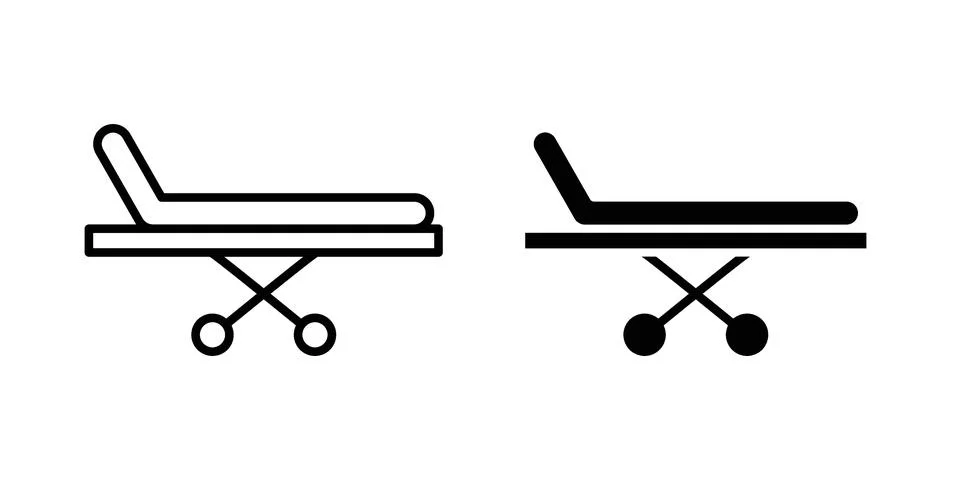 Stretcher icon set, collection of vector icons イラスト素材