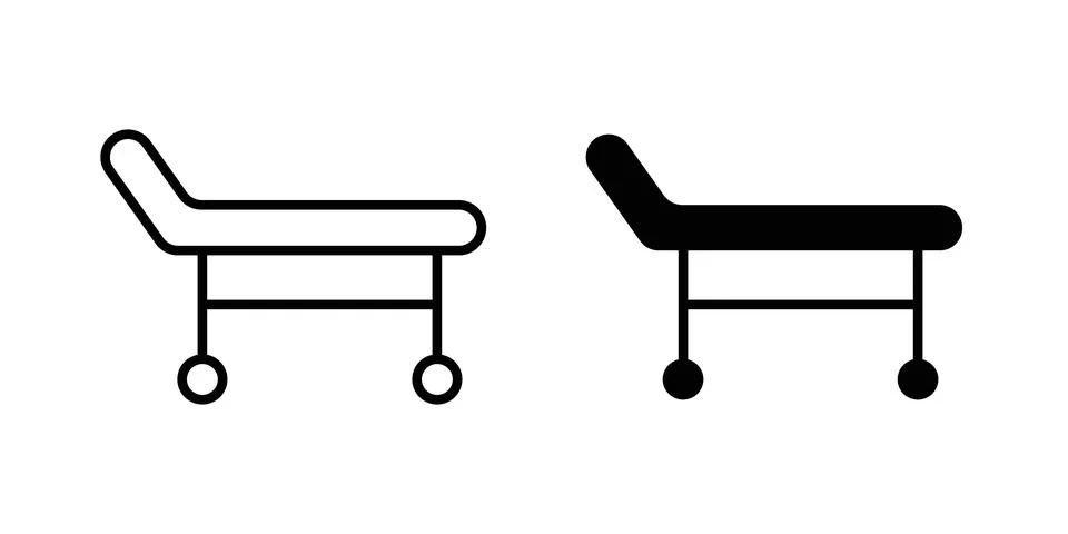 Stretcher icon set. Vector EPS 10 イラスト素材