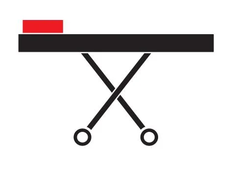 Stretcher icon vector isolated in white background. Stock Illustration