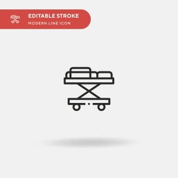 Stretcher Simple vector icon. Illustration symbol design template for web mob イラスト素材
