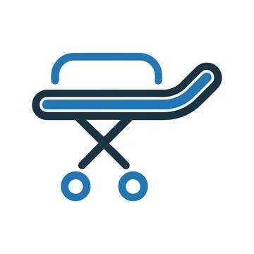 Stretcher vector icon / vector graphics Illustrazione stock
