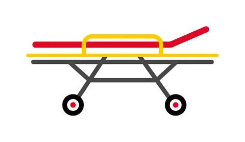 Stretcher vector illustration Illustrazione stock
