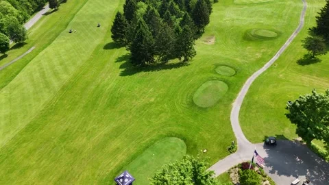Stretches of the Rough - Green Lakes State Park Golf Course Video stock 336517043