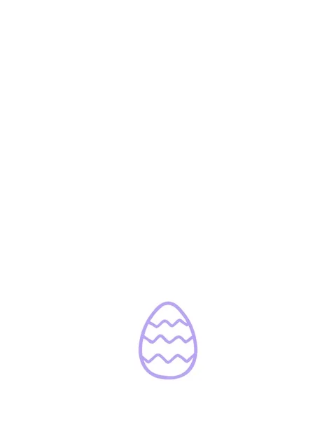 Stretching up animation of cartoon painted easter egg icon Stock Footage 324377569