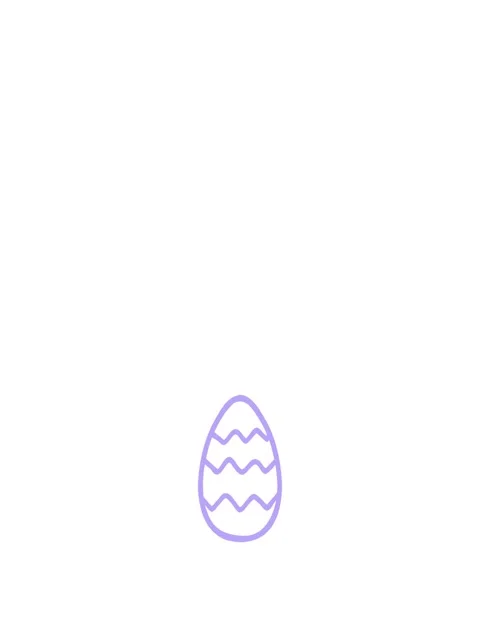 Stretching up animation of cartoon painted easter egg icon Stock Footage 324482200