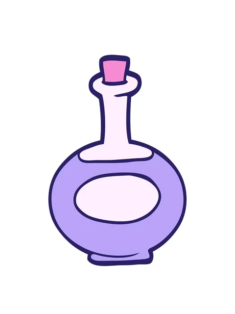 Stretching up animation of cartoon perfume bottle Stock-Footage 324313650