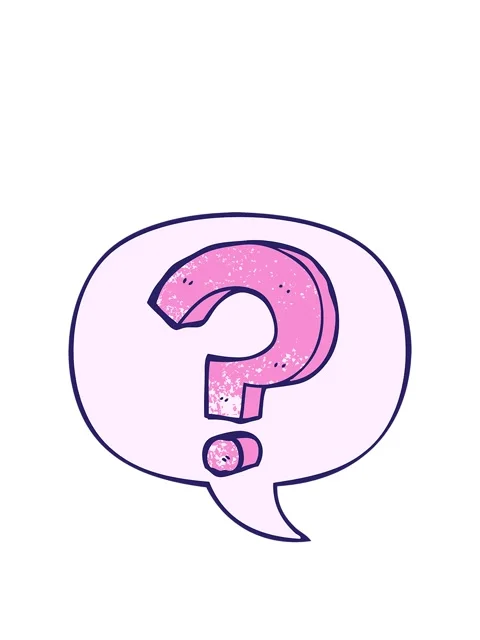 Stretching up animation of cartoon question mark with speech bubble in retr.. Stock Footage 324390004