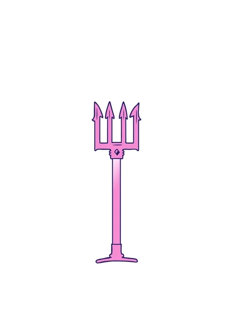 Stretching up animation of cartoon trident Video stock 324202152