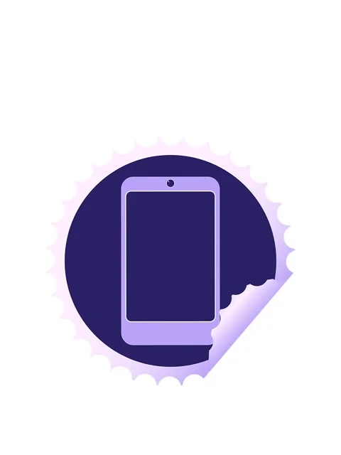 Stretching up animation of cell phone graphic vector illustration round sti.. Stock Footage 324463129