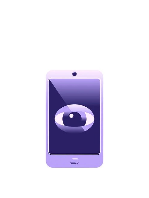 Stretching up animation of cell phone watching you graphic vector illustrat.. Stock Footage 324485711