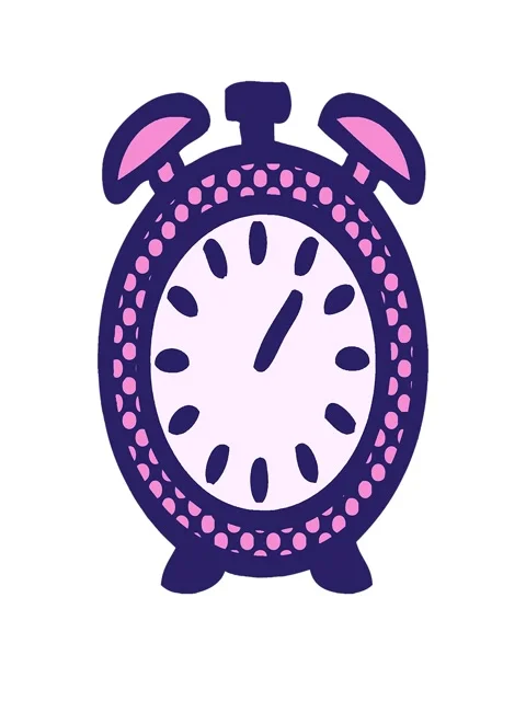 Stretching up animation of comic book style cartoon of a alarm clock Video stock 324072908