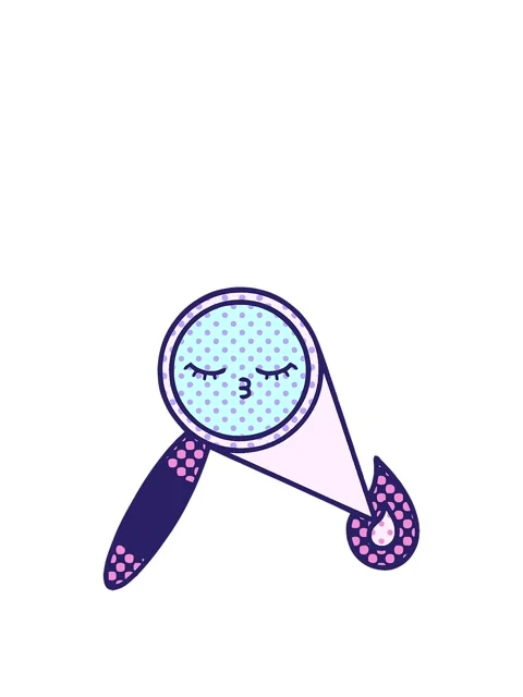 Stretching up animation of comic book style cartoon of a magnifying glass Stock Footage 324177171