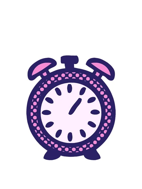 Stretching up animation of comic book style cartoon of a alarm clock Video stock 324226479