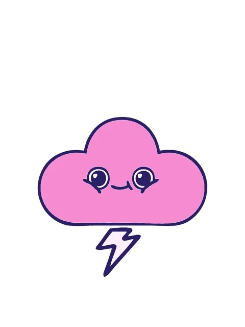 Stretching up animation of comic book style of a storm cloud Stock Footage 324459716