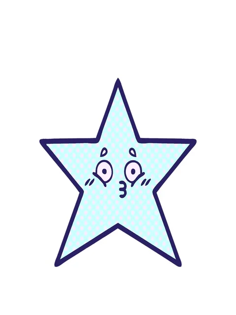Stretching up animation of comic book style cartoon of a star fish Stock Footage 324471187