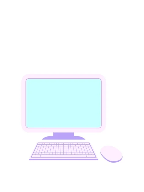 Stretching up animation of computer with wireless mouse and keyboard Stock Footage 324481838