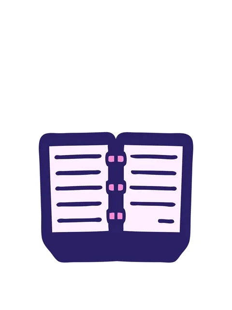 Stretching up animation of cute cartoon of a stack of diaries Stock Footage 324074511