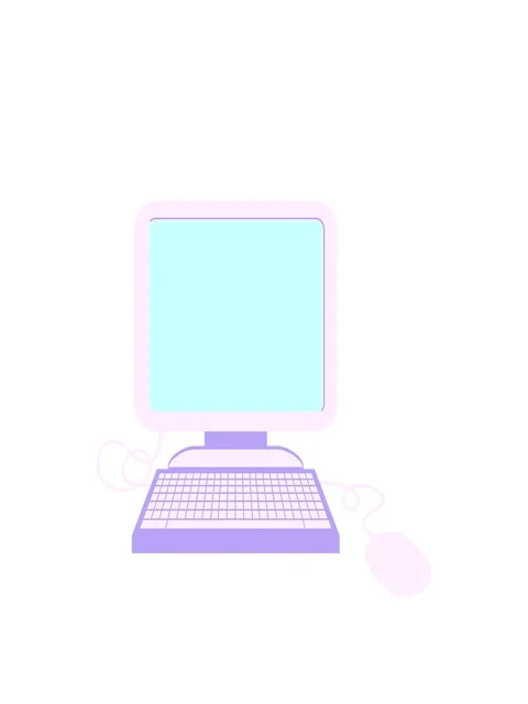 Stretching up animation of Flat colour illustration of a computer error Video stock 323596406
