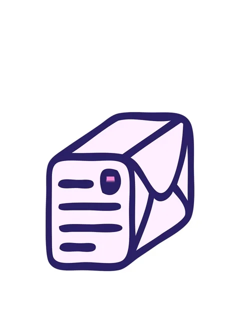 Stretching up animation of gradient shaded cartoon of a paper parcel Stockbeeldmateriaal 324324720