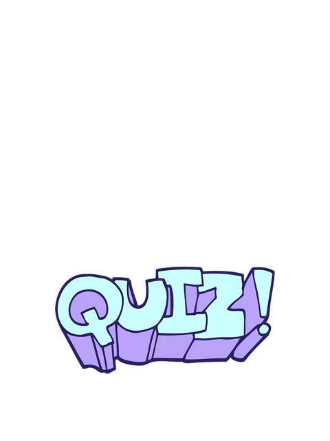 Stretching up animation of quiz text Stock Footage 324245999