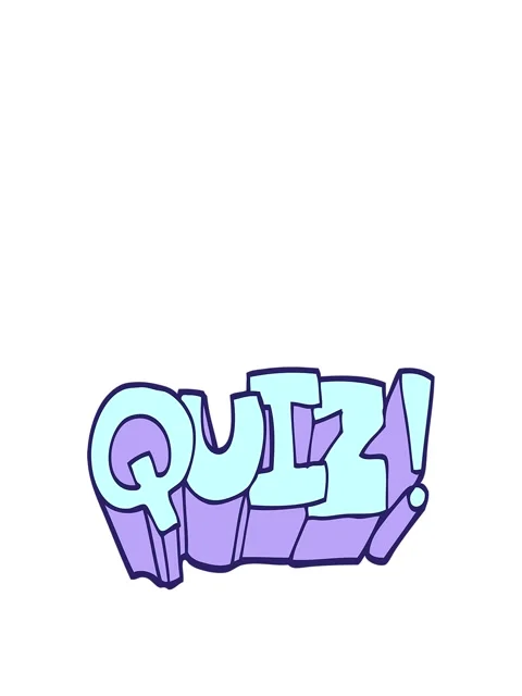 Stretching up animation of quiz text Stock Footage 324492800