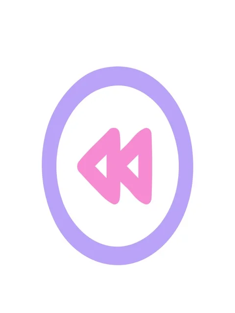 Stretching up animation of rewind button symbol icon Stock Footage 324394961