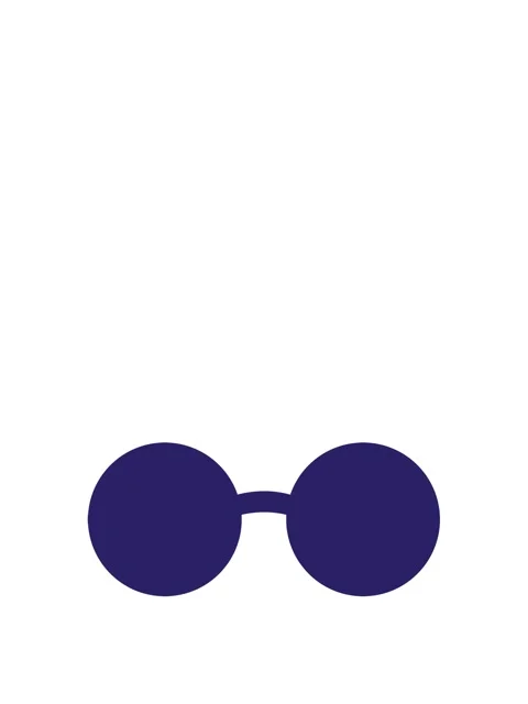 Stretching up animation of sunglasses graphic vector illustration icon Video stock 324429275