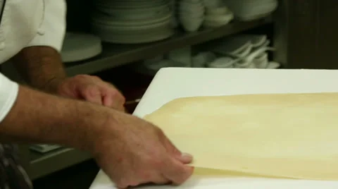 Stretching Dough Stock Footage 33193740