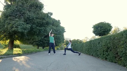 Stretching Stock Footage 82063048