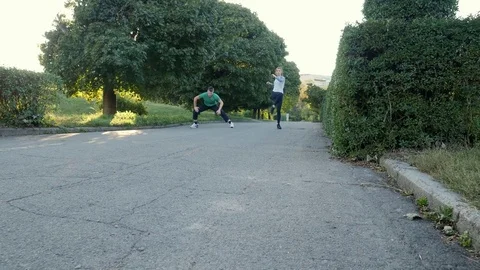 Stretching Stock Footage 82063114