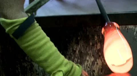 Stretching glass Stock Footage 12299320