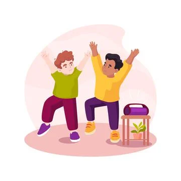 Stretching isolated cartoon vector illustration. 스톡 일러스트