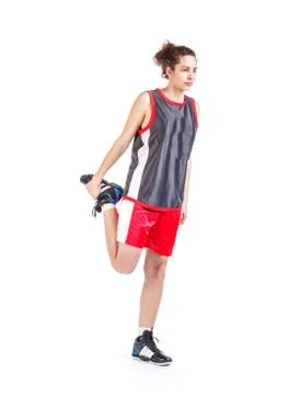 Stretching legs Stock Photos