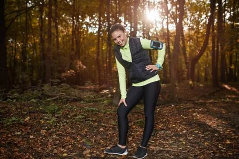 Stretching out is a good start Stock Photos