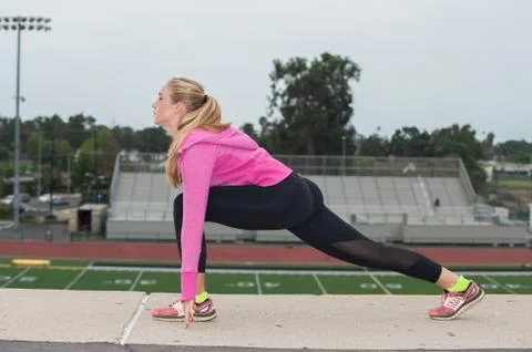 Stretching over the field. Stock Photos