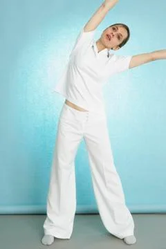 Stretching Foto stock