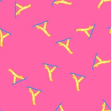 Stretching pose arrows flexibility vector seamless pattern Stock Illustration