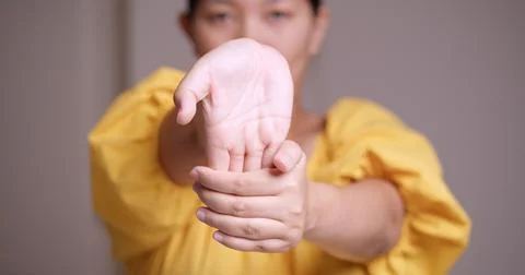 Stretching techniques for wellness home practice lifestyle indoor close-up .. Stock Photos