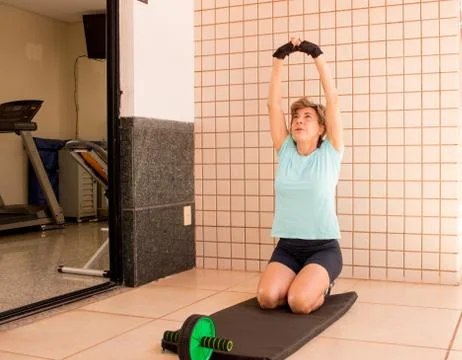 Stretching Before Working Out Stock Photos
