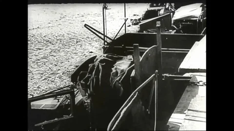 The stricken field of Dunkirk in France Stock Footage