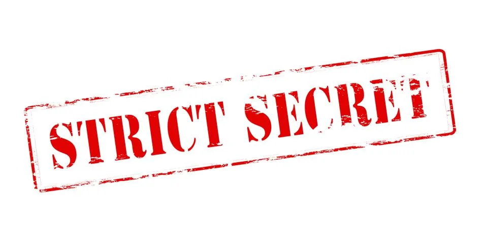 Strict secret Stock Illustration