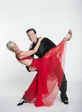 Strictly Come Dancing Pairing Anton Du Beke And Judy Murray Practice At Elstree  Foto stock