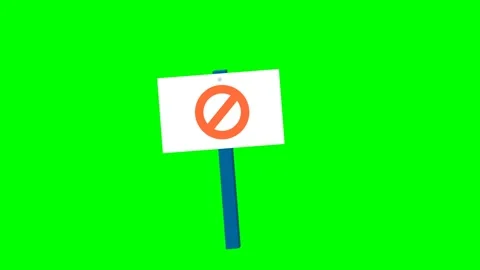 Strictly prohibited sign. Do Not Enter. White, Red Round Glossy Prohibition Sign Stock Footage 279995512