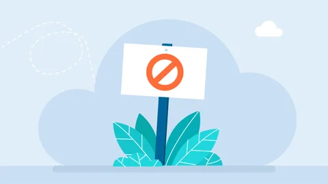 Strictly prohibited sign. Do Not Enter. White-Red Round Prohibition Stop Sign Stock Footage 281659404